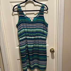 Ann Taylor LOFT striped mini dress